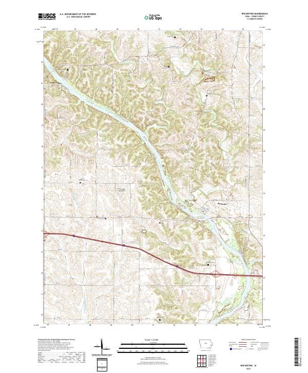 Rochester 2022 topographic map thumbnail