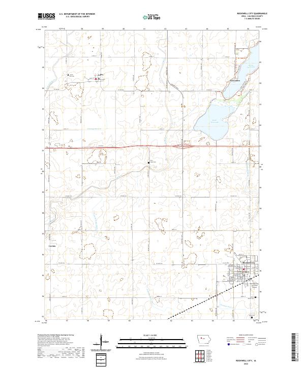 Rockwell City topographic map thumbnail