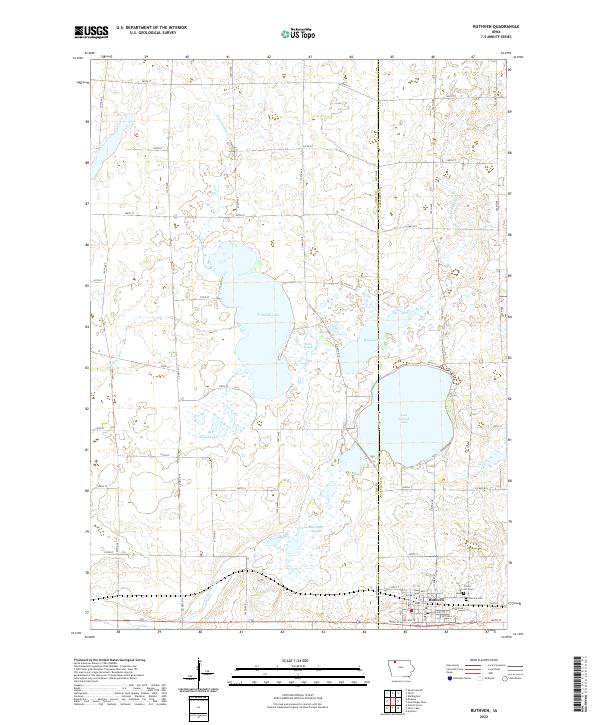 Ruthven topographic map thumbnail
