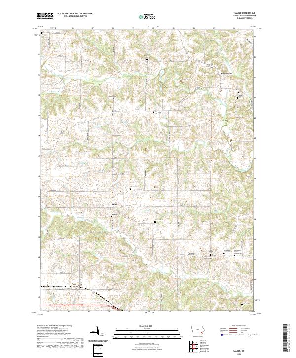 Salina 2022 topographic map thumbnail