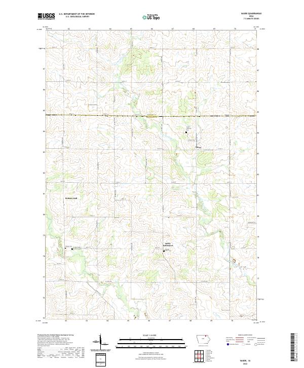 Saude topographic map thumbnail