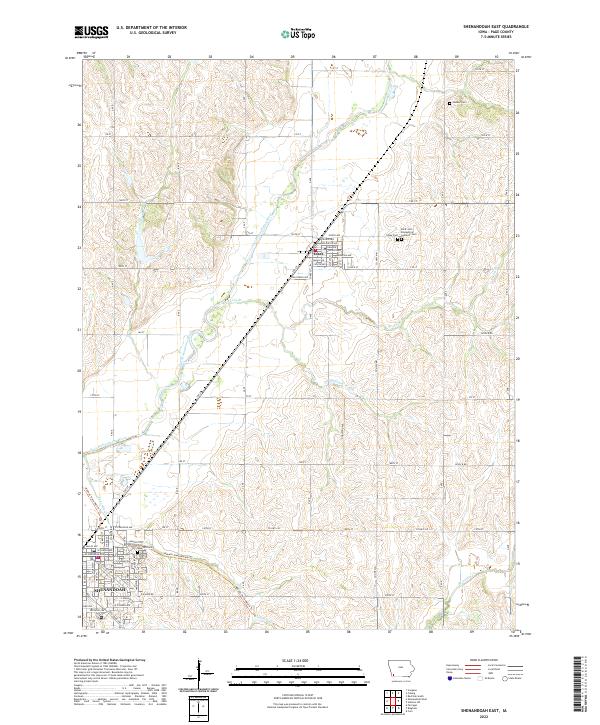 Shenandoah East topographic map thumbnail