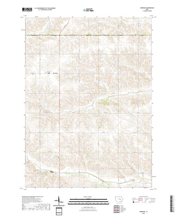 Sheridan topographic map thumbnail
