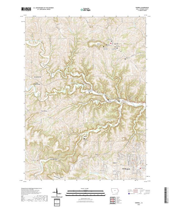 Sherrill topographic map thumbnail