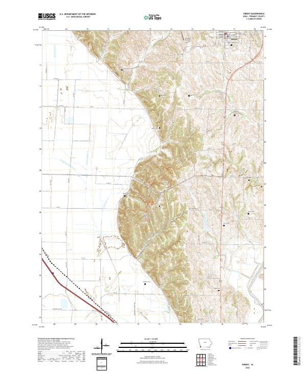 Sidney topographic map thumbnail