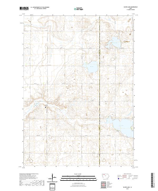 Silver Lake 2022 topographic map thumbnail