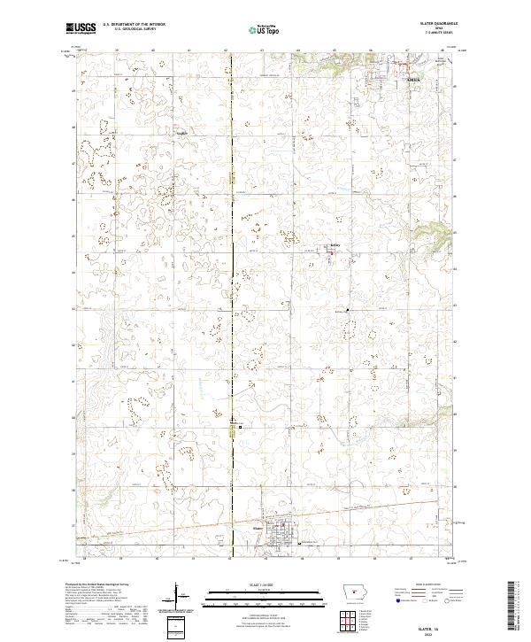 Slater topographic map thumbnail