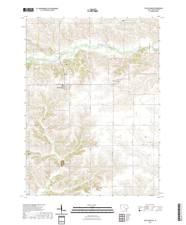 South English topographic map thumbnail
