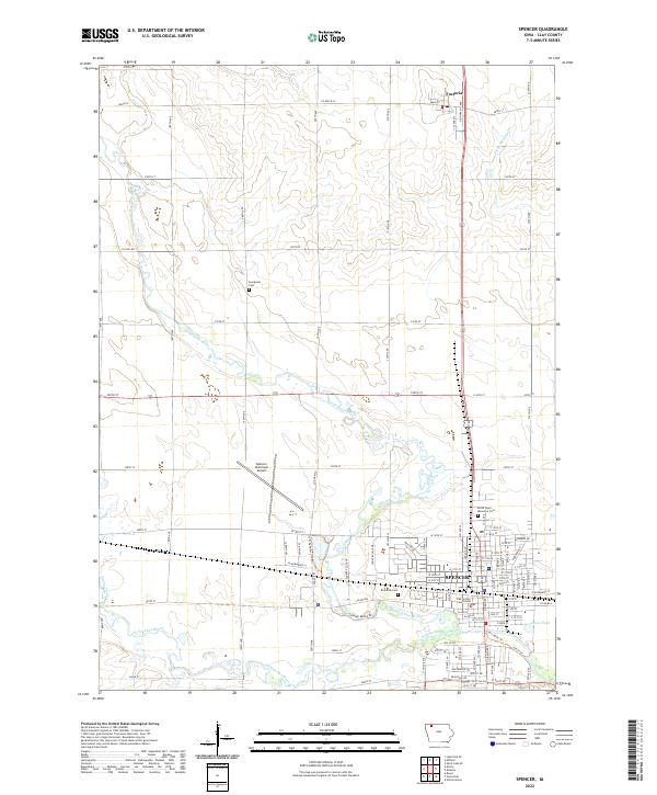 Spencer 2022 topographic map thumbnail