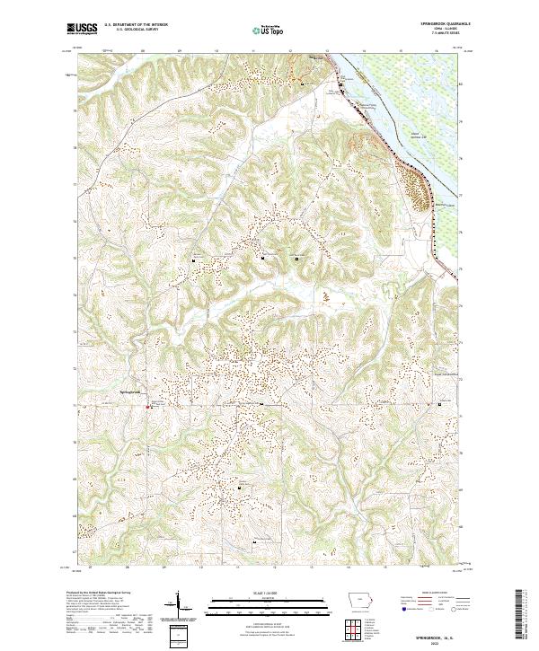 Springbrook 2022 topographic map thumbnail