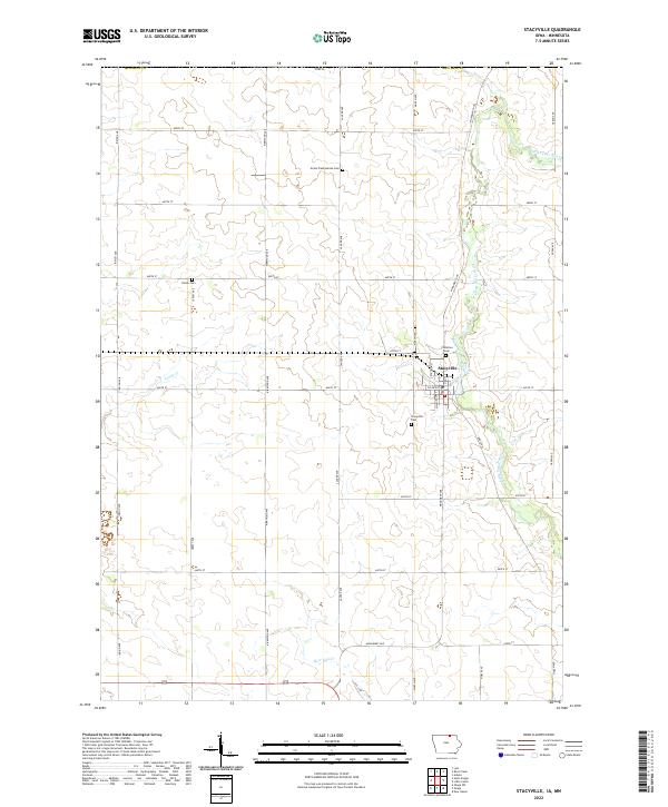 Stacyville topographic map thumbnail