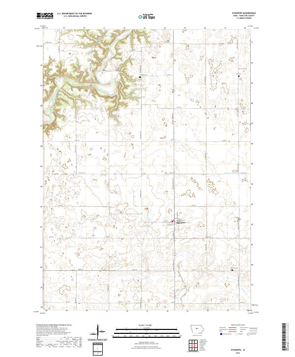 Stanhope topographic map thumbnail