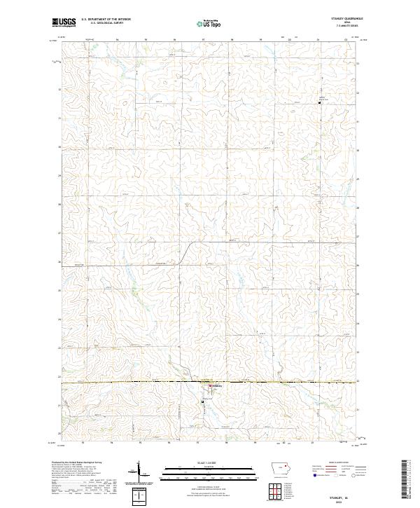 Stanley topographic map thumbnail