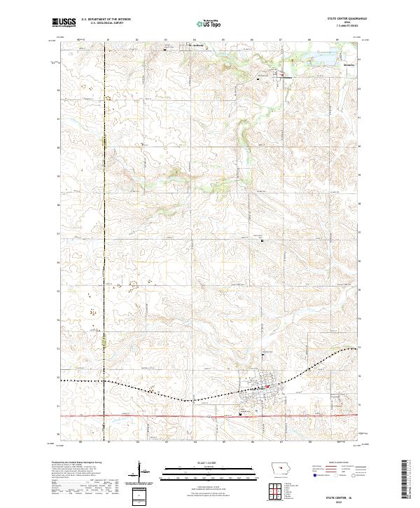 State Center 2022 topographic map thumbnail
