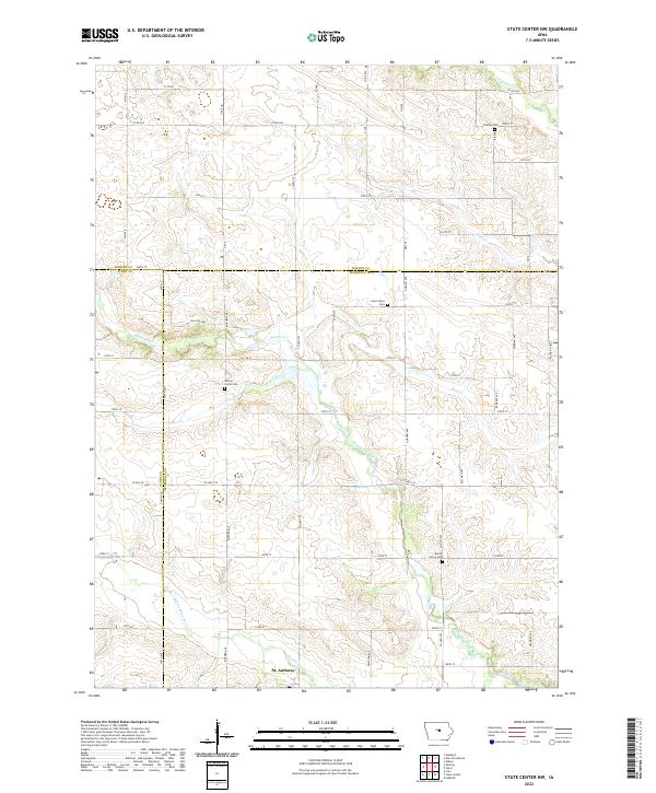 State Center NW topographic map thumbnail