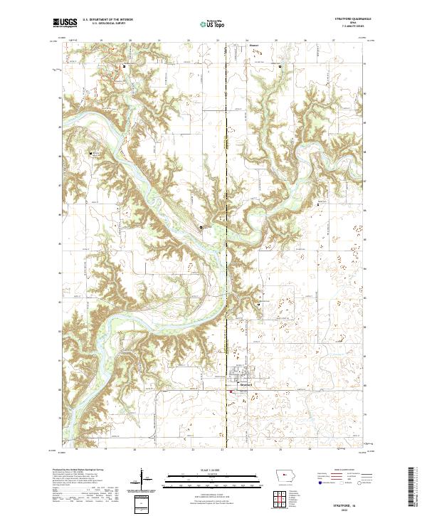 Stratford 2022 topographic map thumbnail