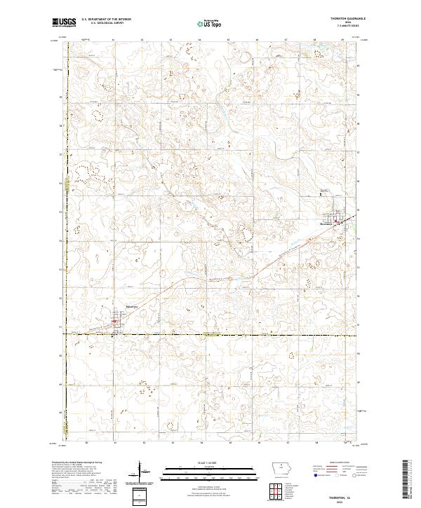 Thornton topographic map thumbnail