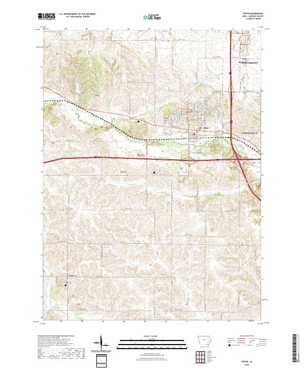 Tiffin topographic map thumbnail
