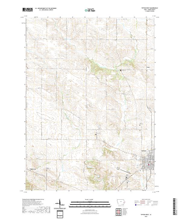 Tipton West 2022 topographic map thumbnail