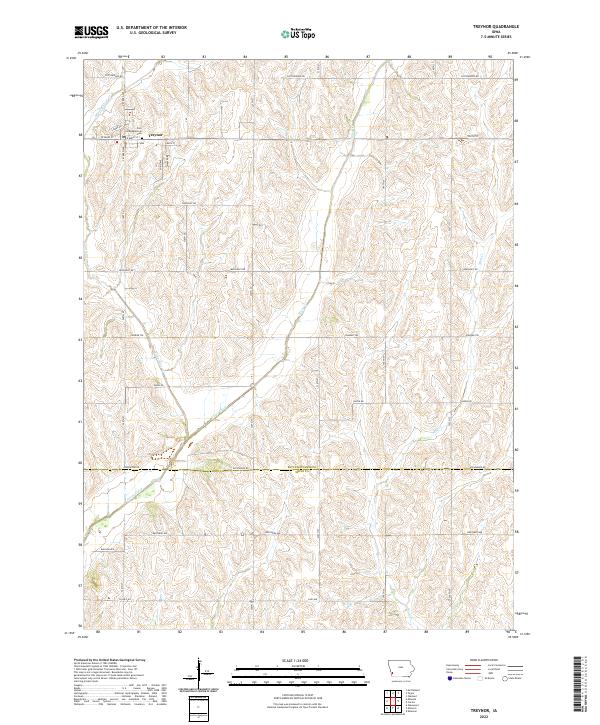 Treynor topographic map thumbnail