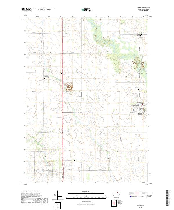 Tripoli topographic map thumbnail