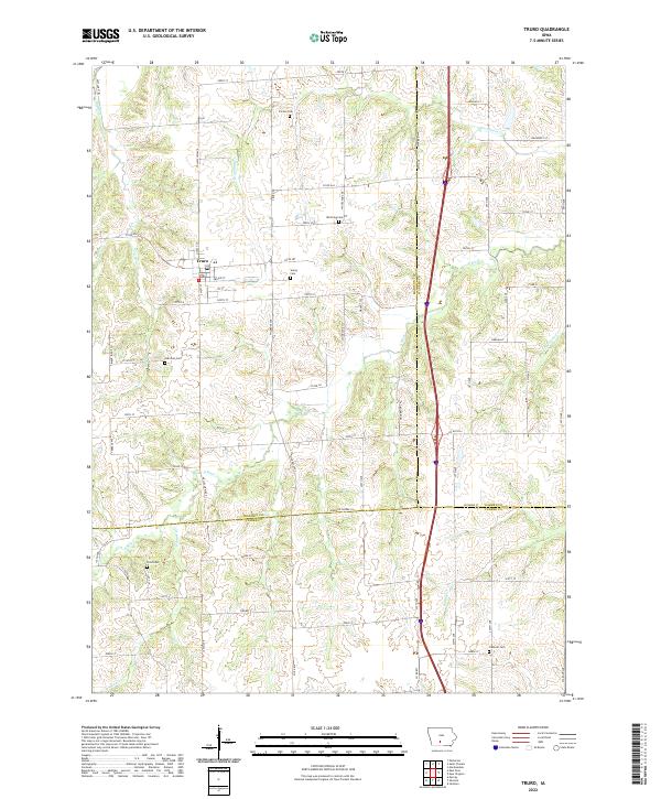 Truro topographic map thumbnail