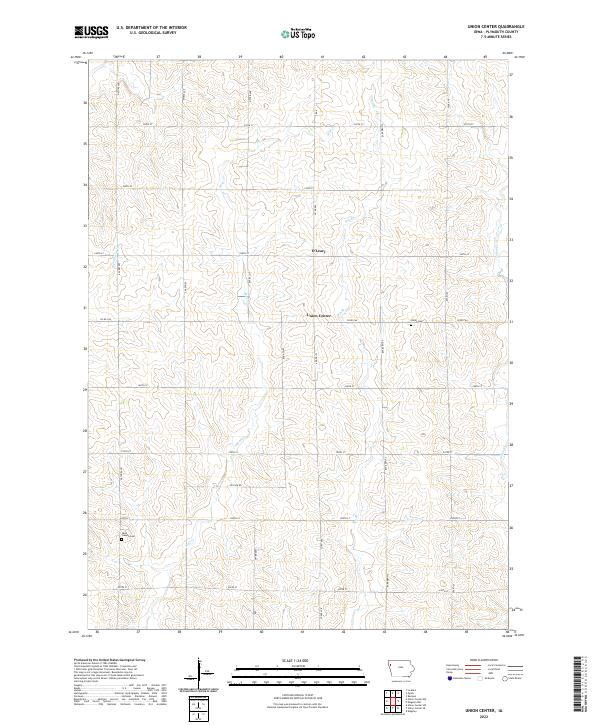 Union Center topographic map thumbnail