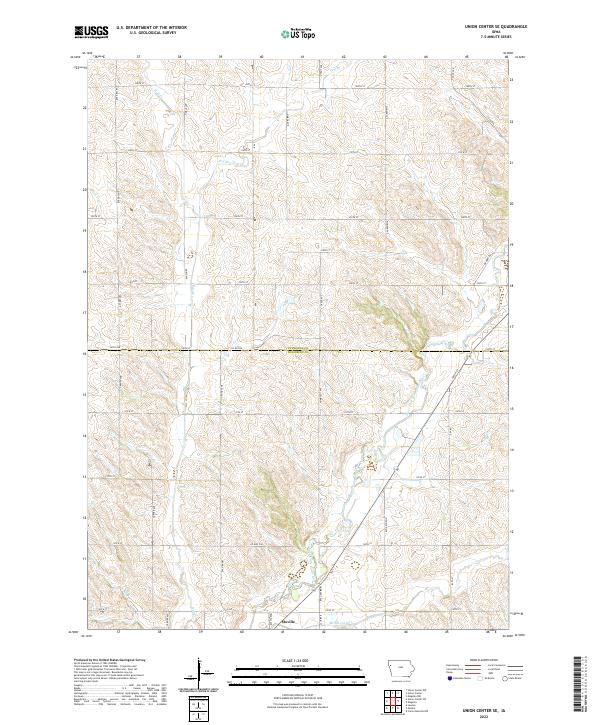Union Center SE topographic map thumbnail