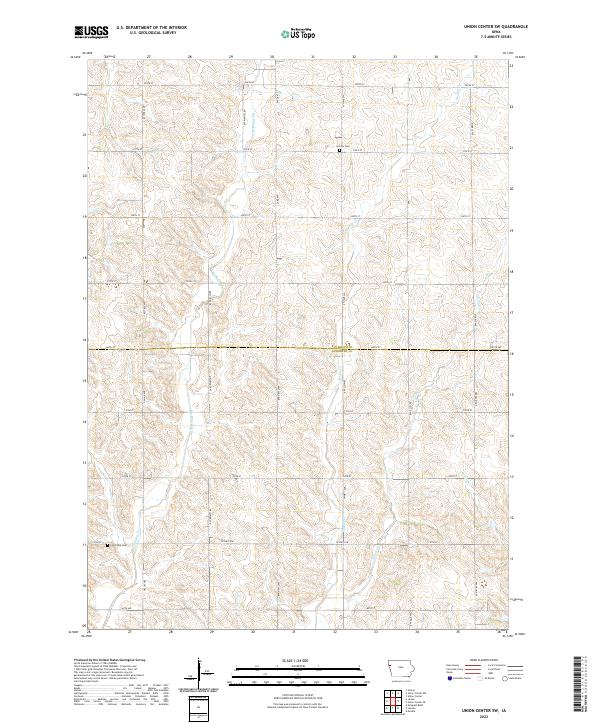 Union Center SW topographic map thumbnail