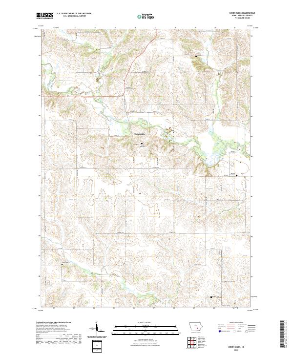 Union Mills topographic map thumbnail