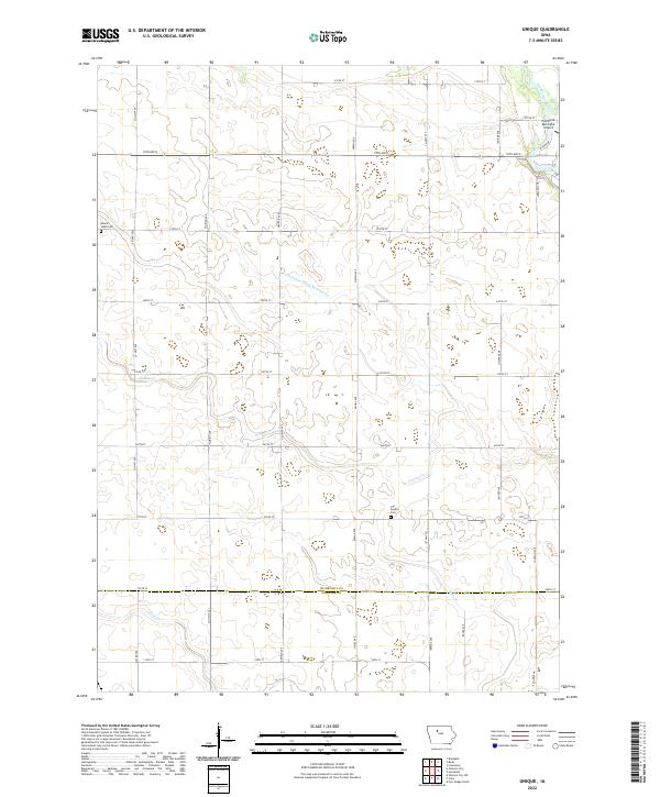 Unique topographic map thumbnail