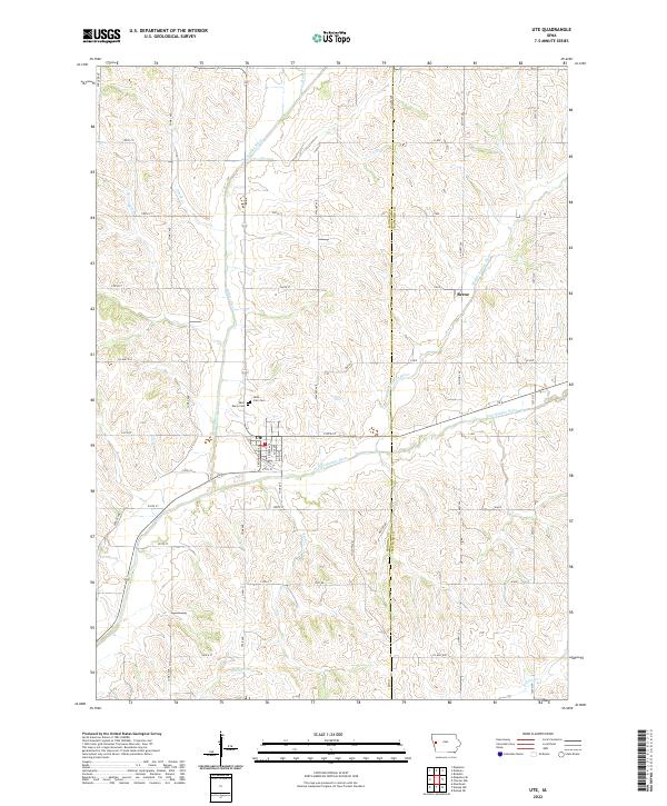 Ute 2022 topographic map thumbnail