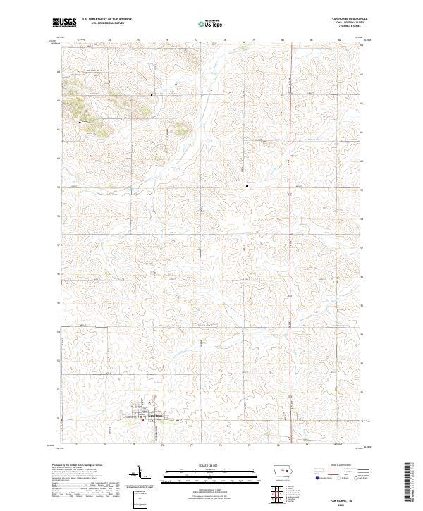 Van Horne topographic map thumbnail