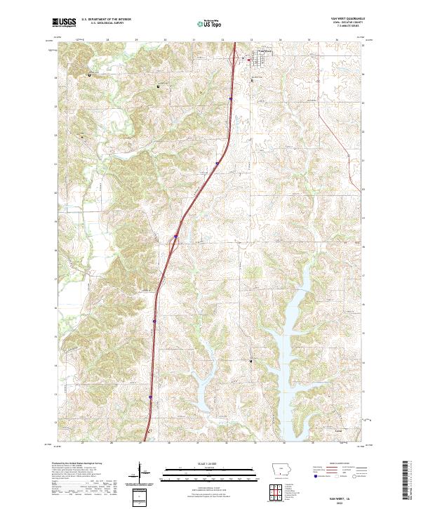 Van Wert topographic map thumbnail