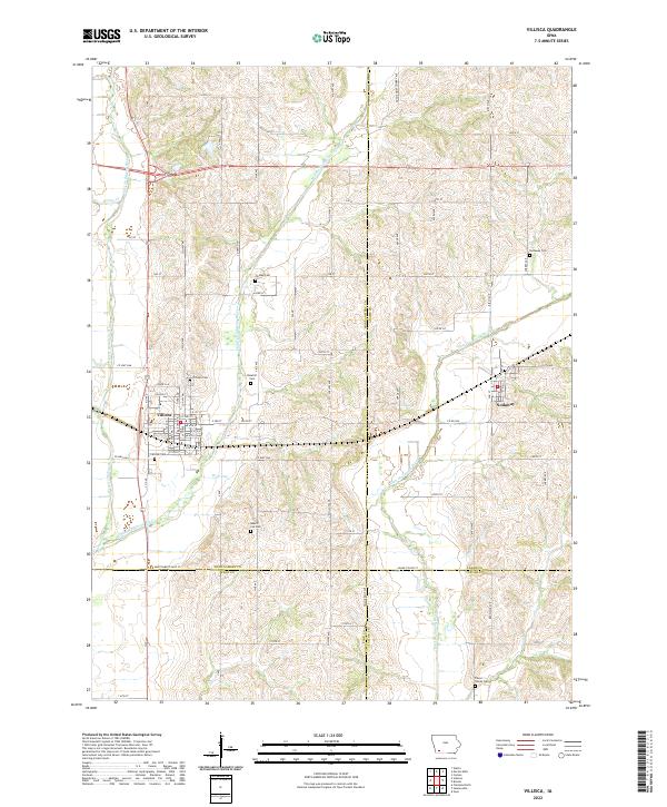 Villisca 2022 topographic map thumbnail