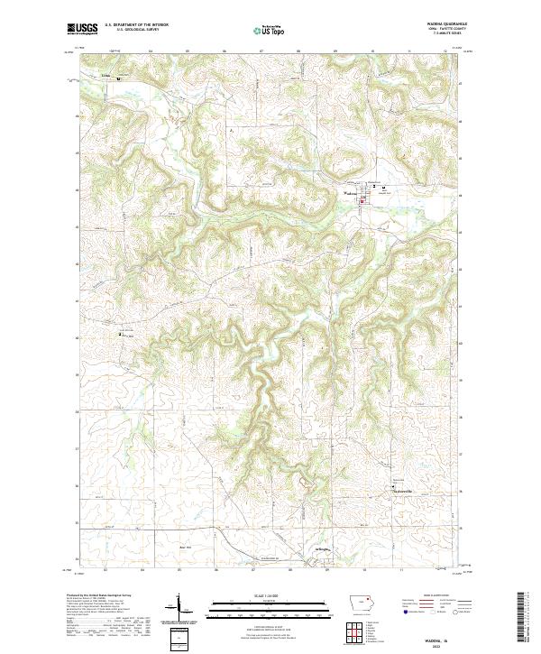 Wadena 2022 topographic map thumbnail