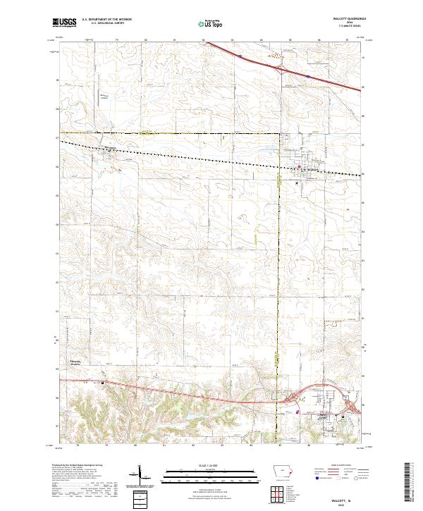 Walcott 2022 topographic map thumbnail