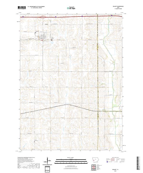 Walnut 2022 topographic map thumbnail