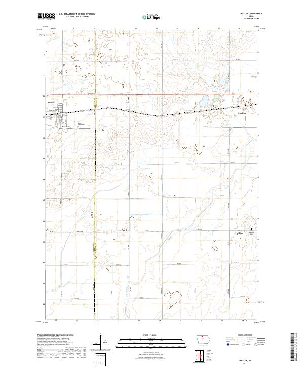 Wesley topographic map thumbnail