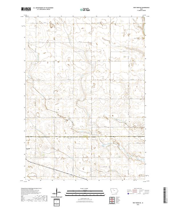 West Bend NE topographic map thumbnail