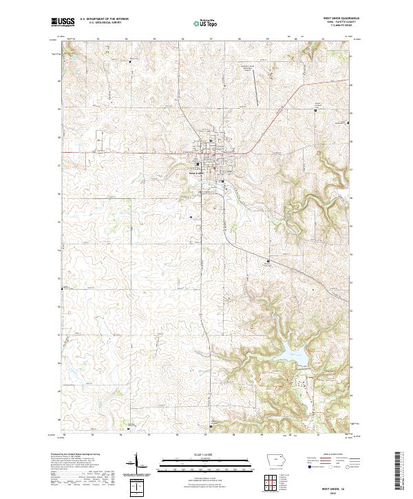 West Union 2022 topographic map thumbnail