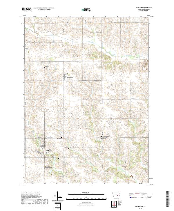 What Cheer 2022 topographic map thumbnail