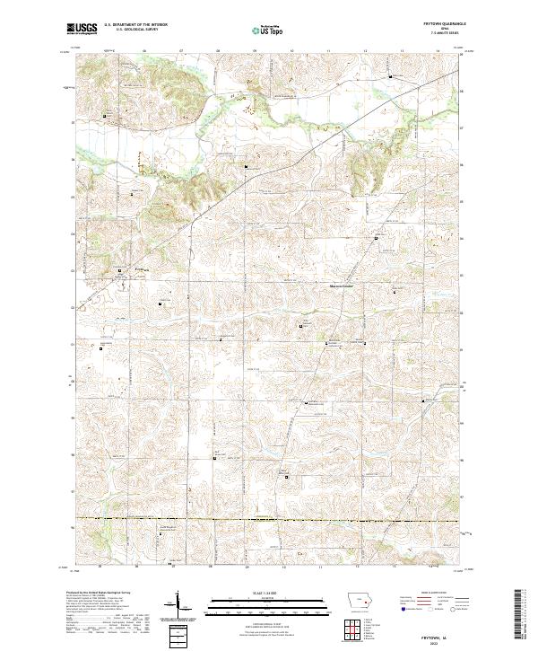 Frytown topographic map thumbnail