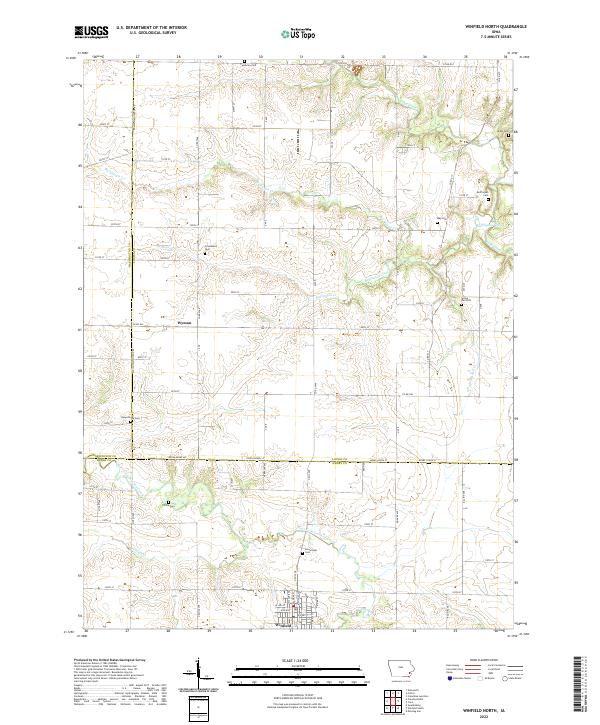 Winfield North topographic map thumbnail