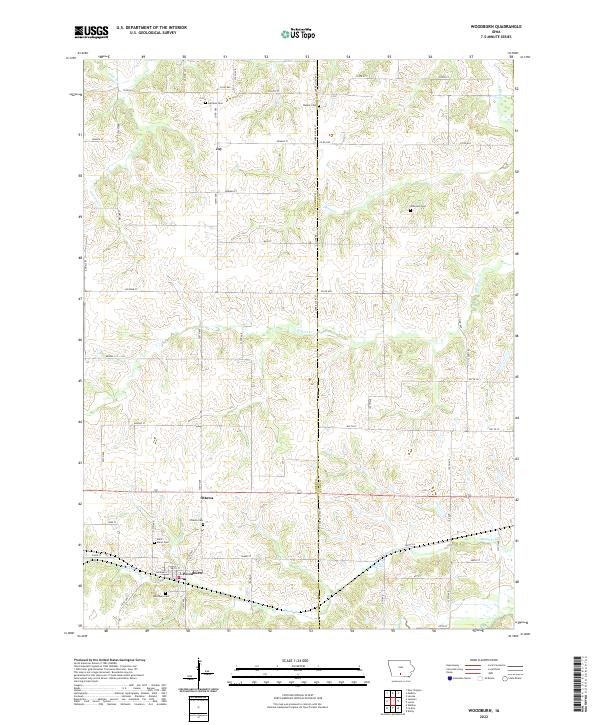 Woodburn topographic map thumbnail