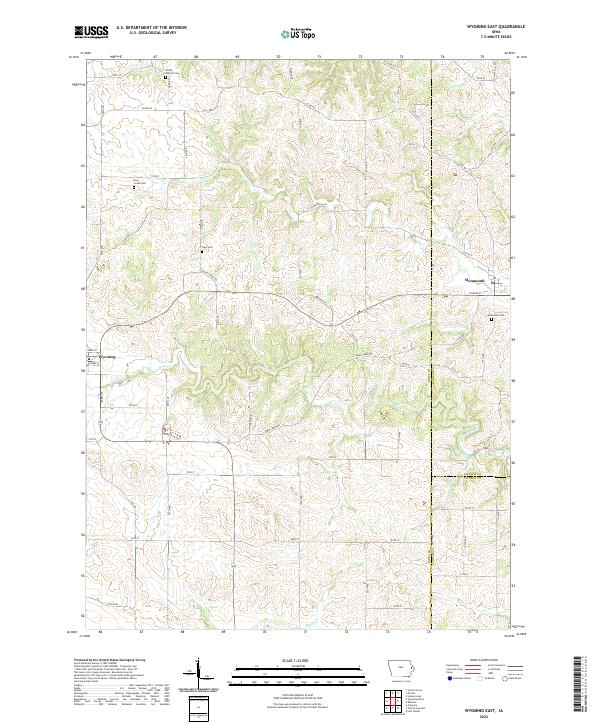 Wyoming East topographic map thumbnail