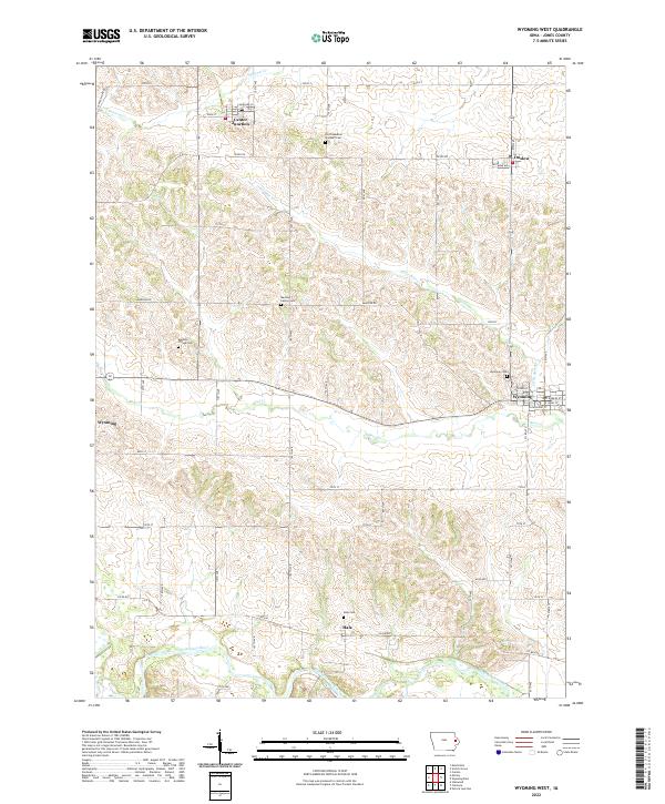Wyoming West topographic map thumbnail