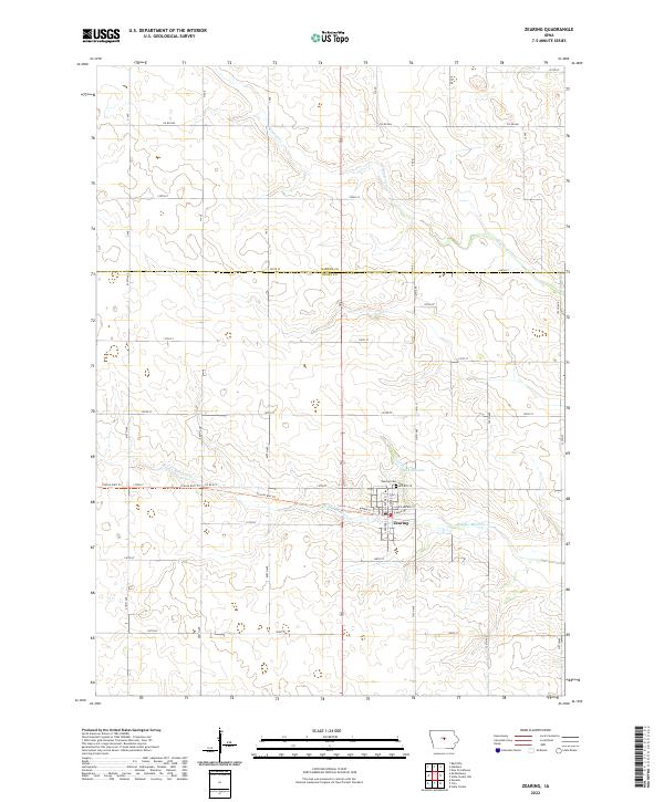 Zearing 2022 topographic map thumbnail