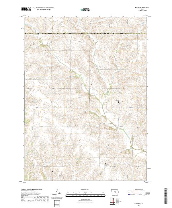 Baxter SE topographic map thumbnail