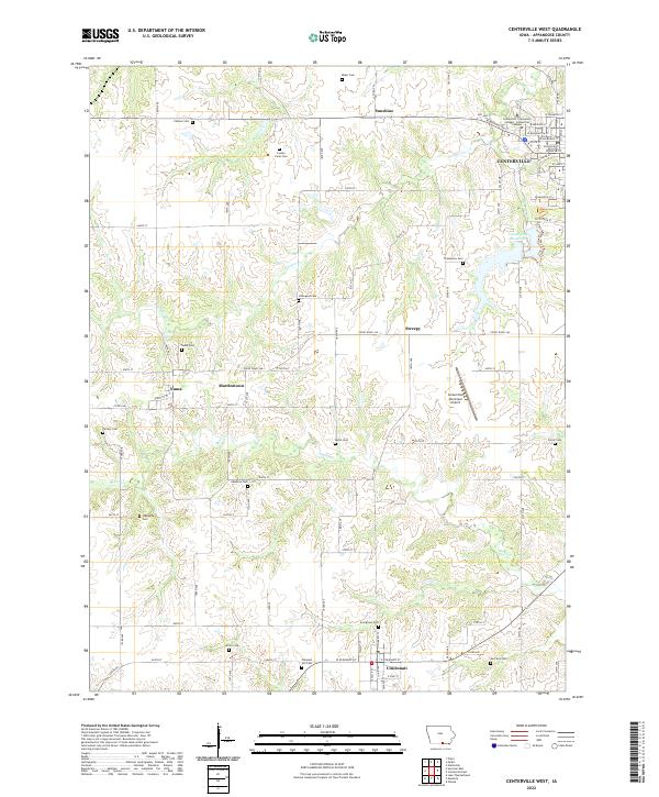 Centerville West topographic map thumbnail
